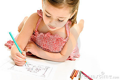 Little Girl coloring #5, Download drawings