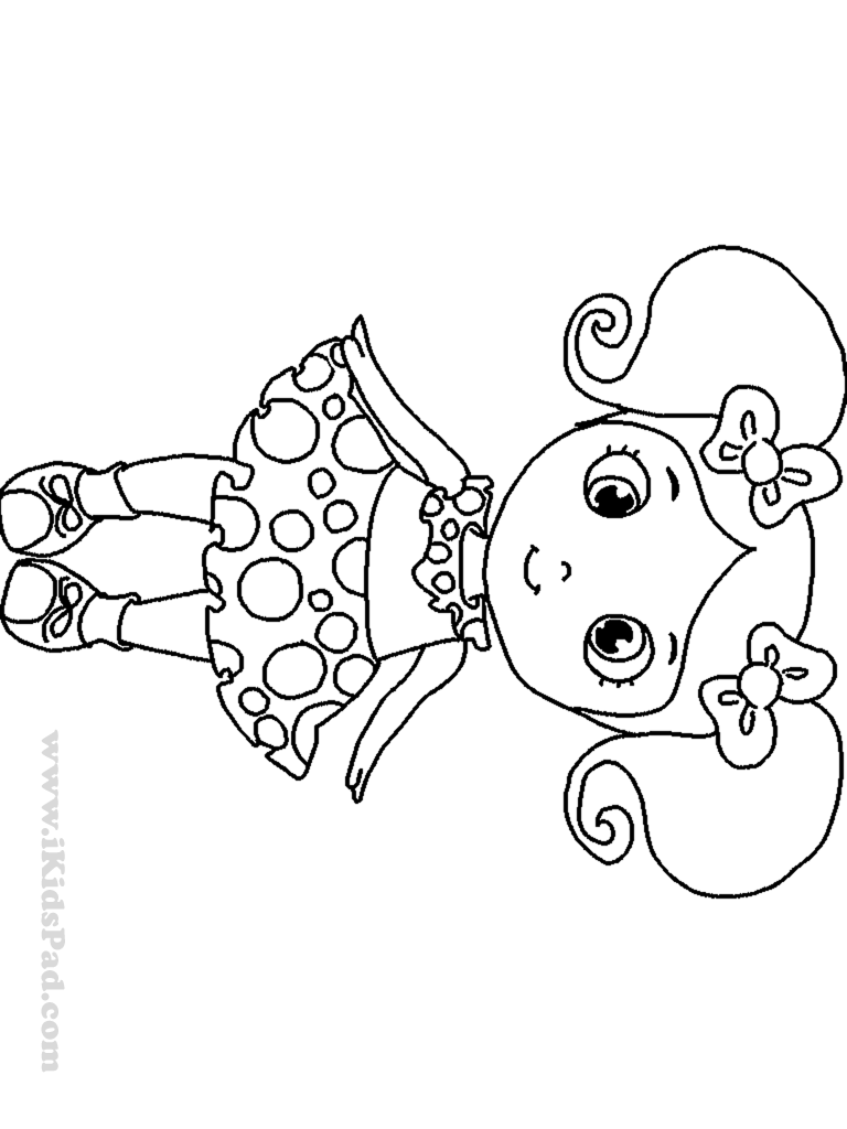 Little Girl coloring #15, Download drawings