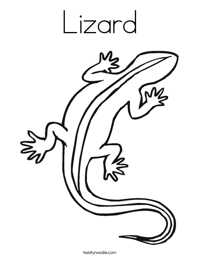 Lizard coloring #18, Download drawings