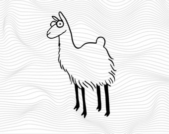 Llama svg #10, Download drawings