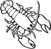 Lobster coloring #19, Download drawings