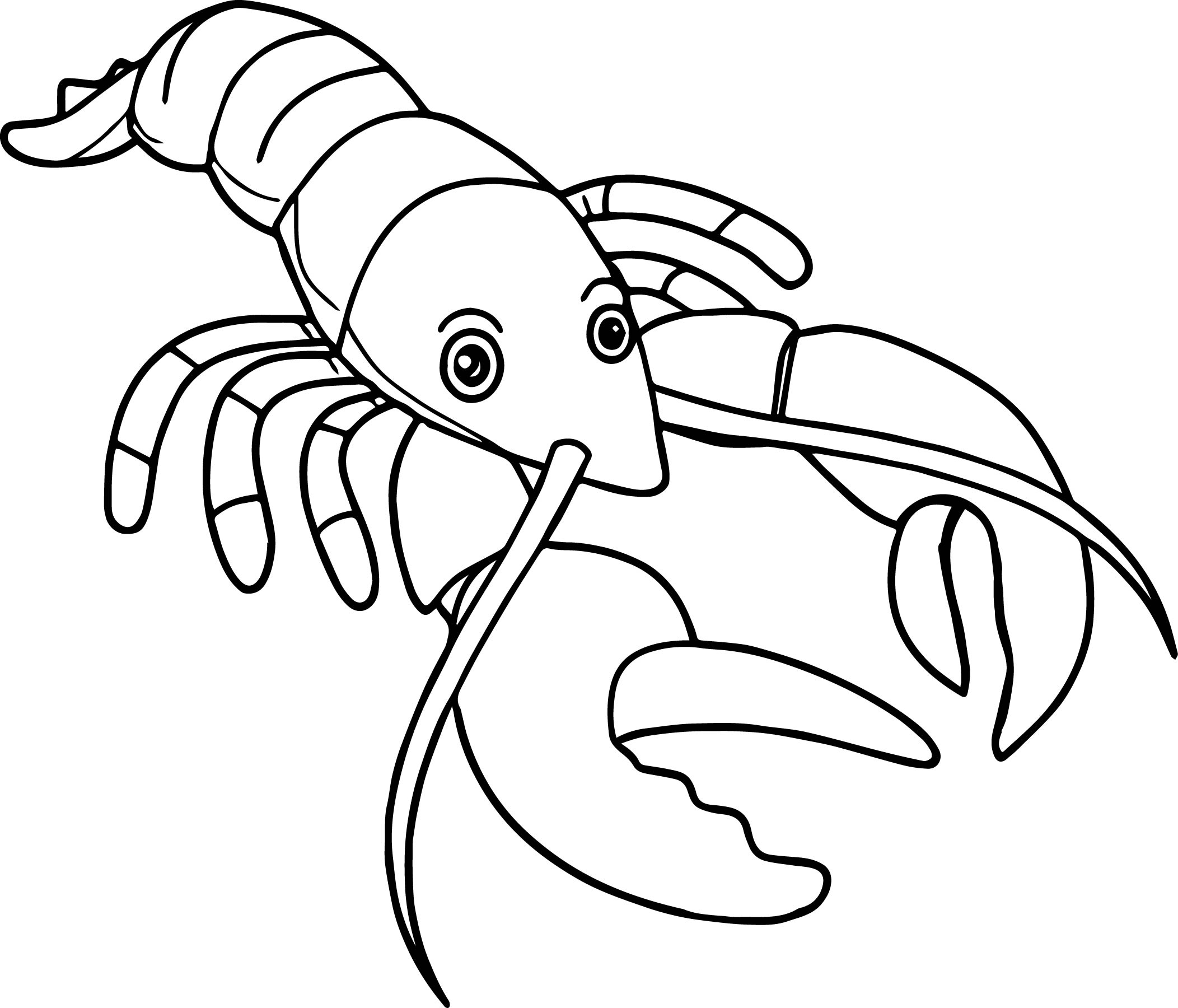 Lobster coloring #7, Download drawings