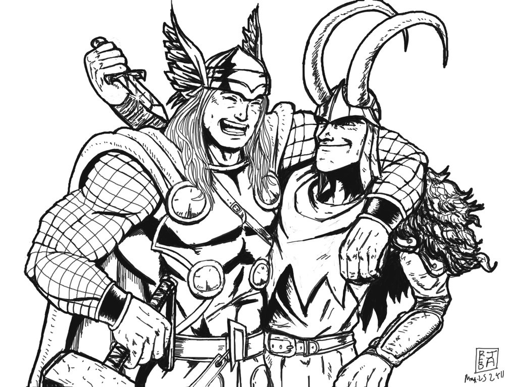 Loki coloring #2, Download drawings