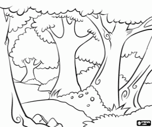 Lonely Tree coloring #7, Download drawings