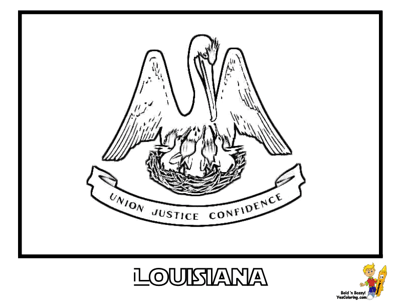 Louisiana coloring #17, Download drawings