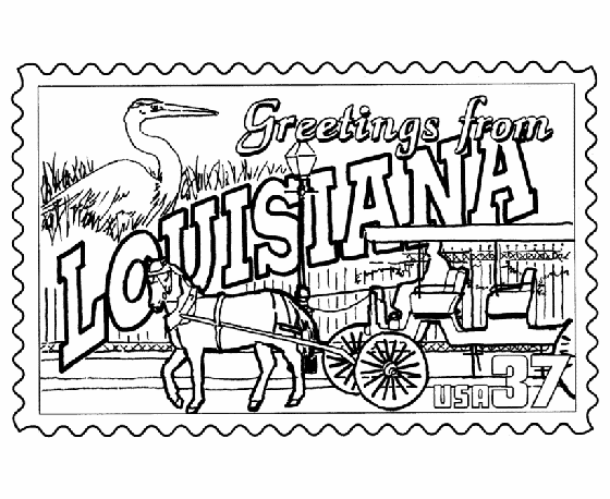 Louisiana coloring #19, Download drawings