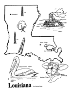 Louisiana coloring #12, Download drawings