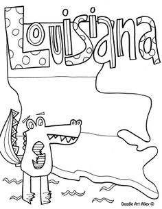 Louisiana coloring #15, Download drawings