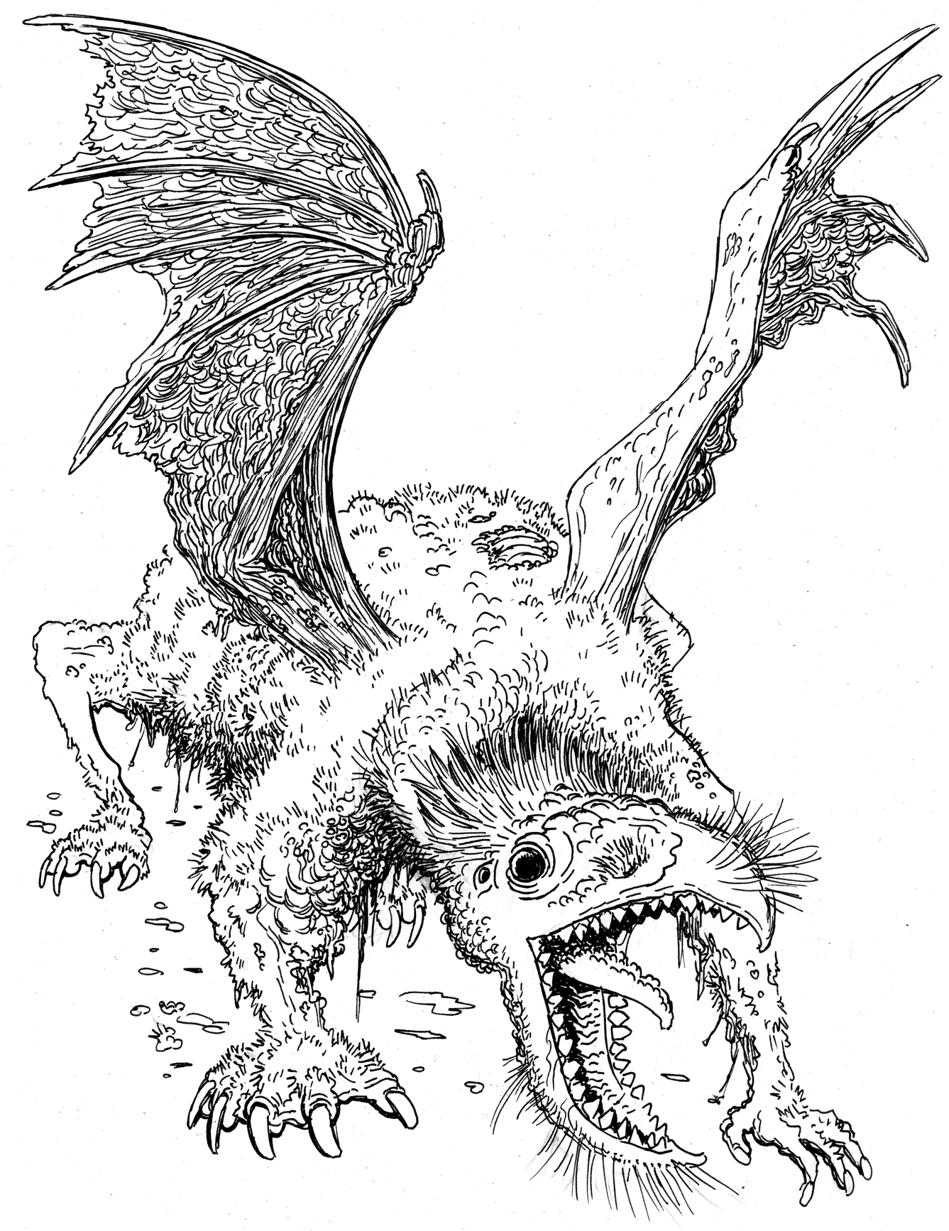 Lovecraft coloring #19, Download drawings