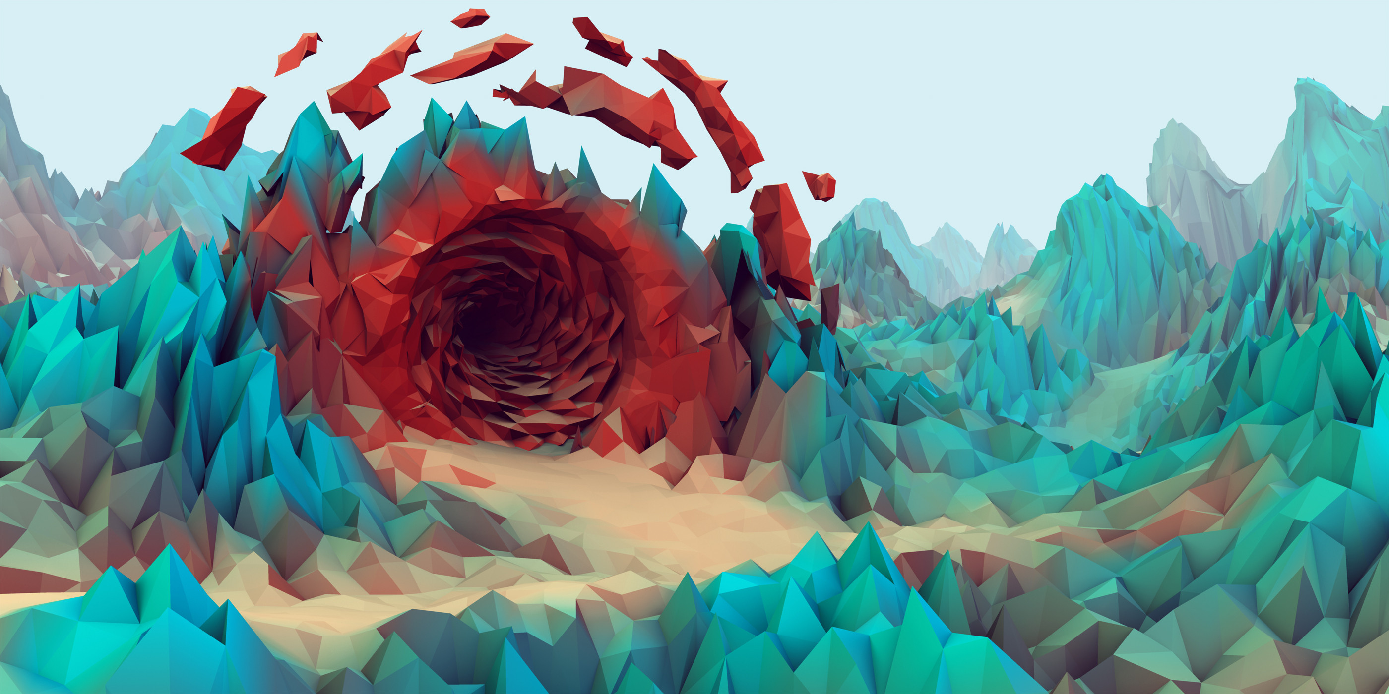 Low Poly coloring #15, Download drawings
