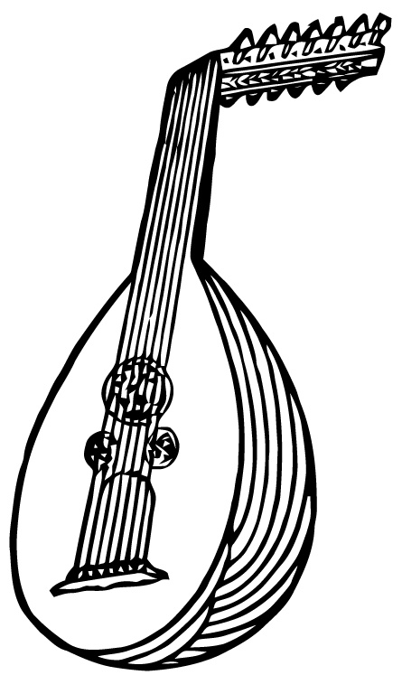 Lute clipart #15, Download drawings