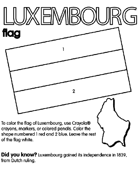 Luxembourg coloring #19, Download drawings