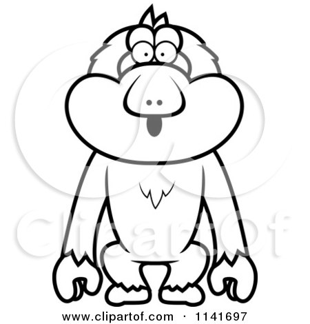 Macaque clipart #6, Download drawings