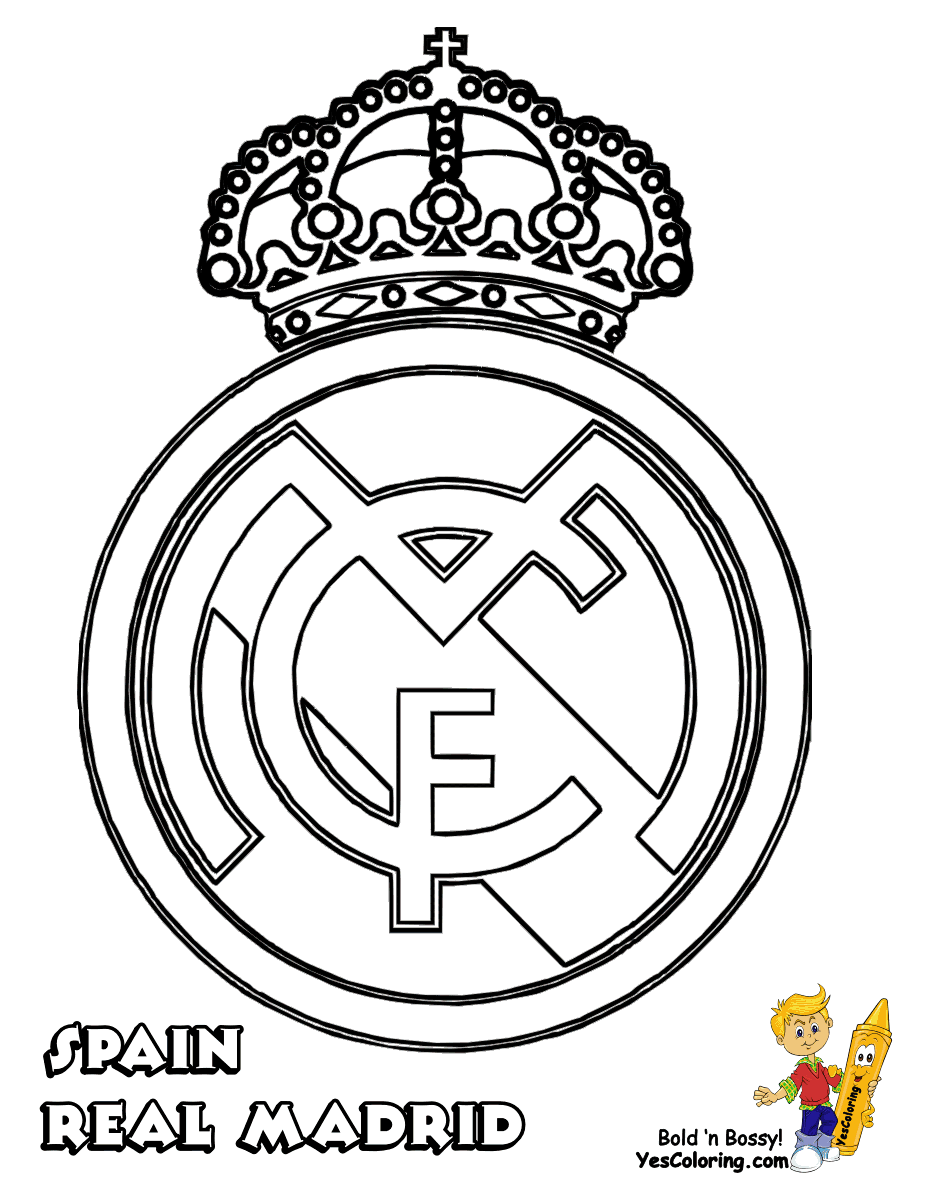 Madrid coloring #17, Download drawings