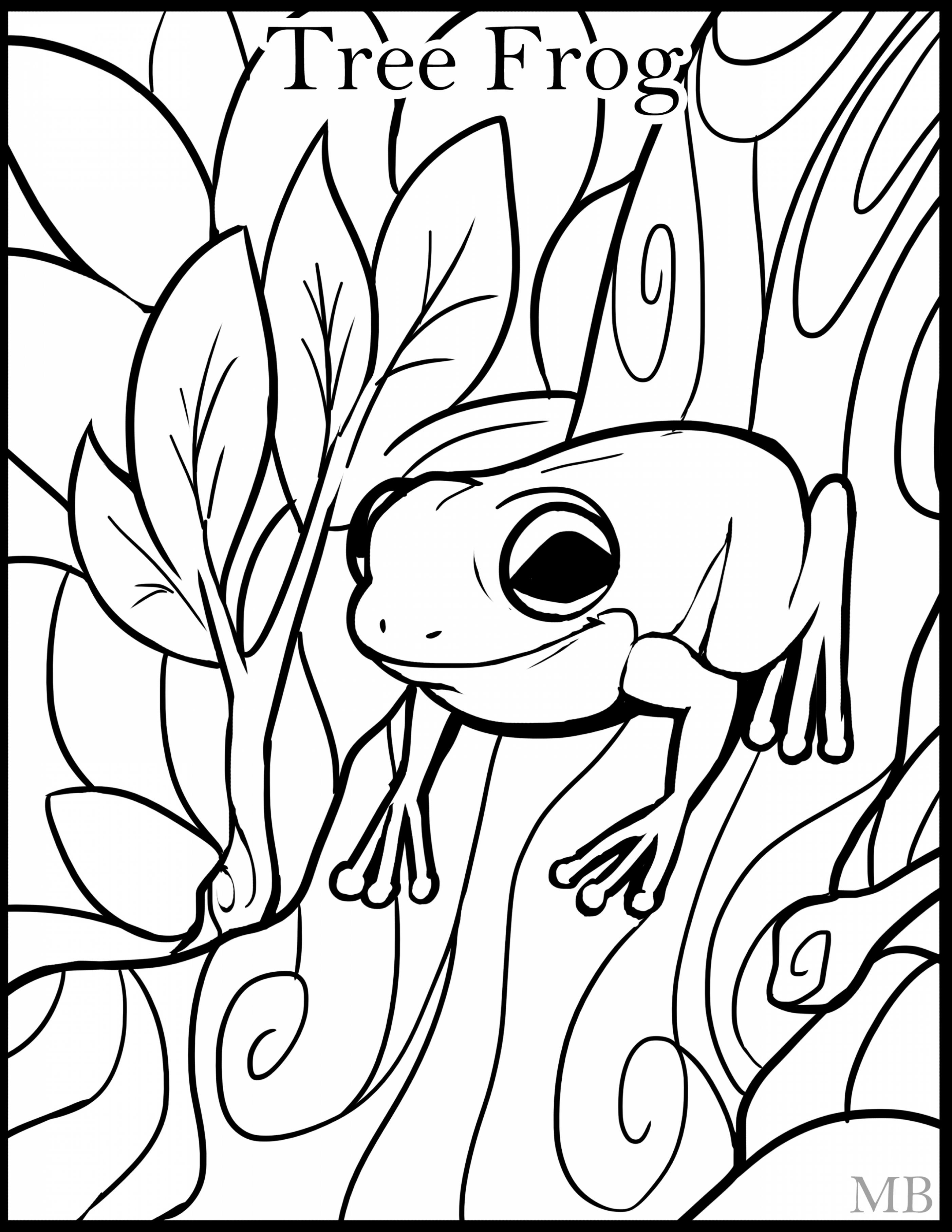 Magnificent Tree Frog coloring #15, Download drawings