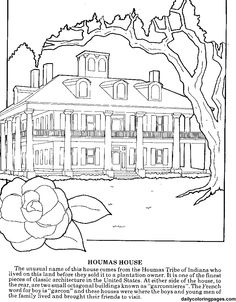 Magnolia Plantation coloring #19, Download drawings