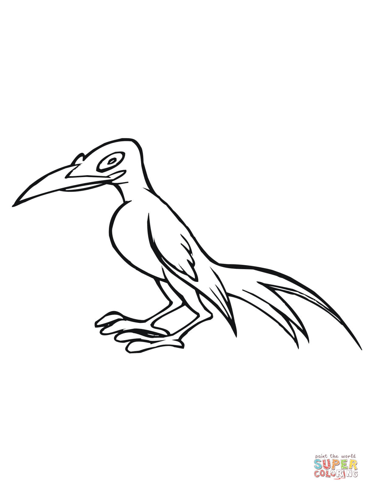 Magpie coloring #4, Download drawings