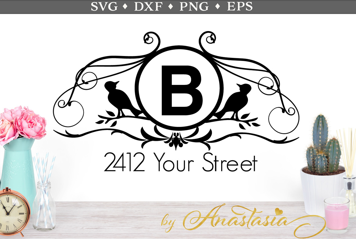 mailbox decal svg #1000, Download drawings