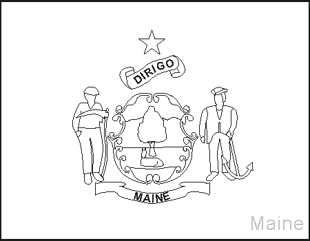 Maine coloring #13, Download drawings