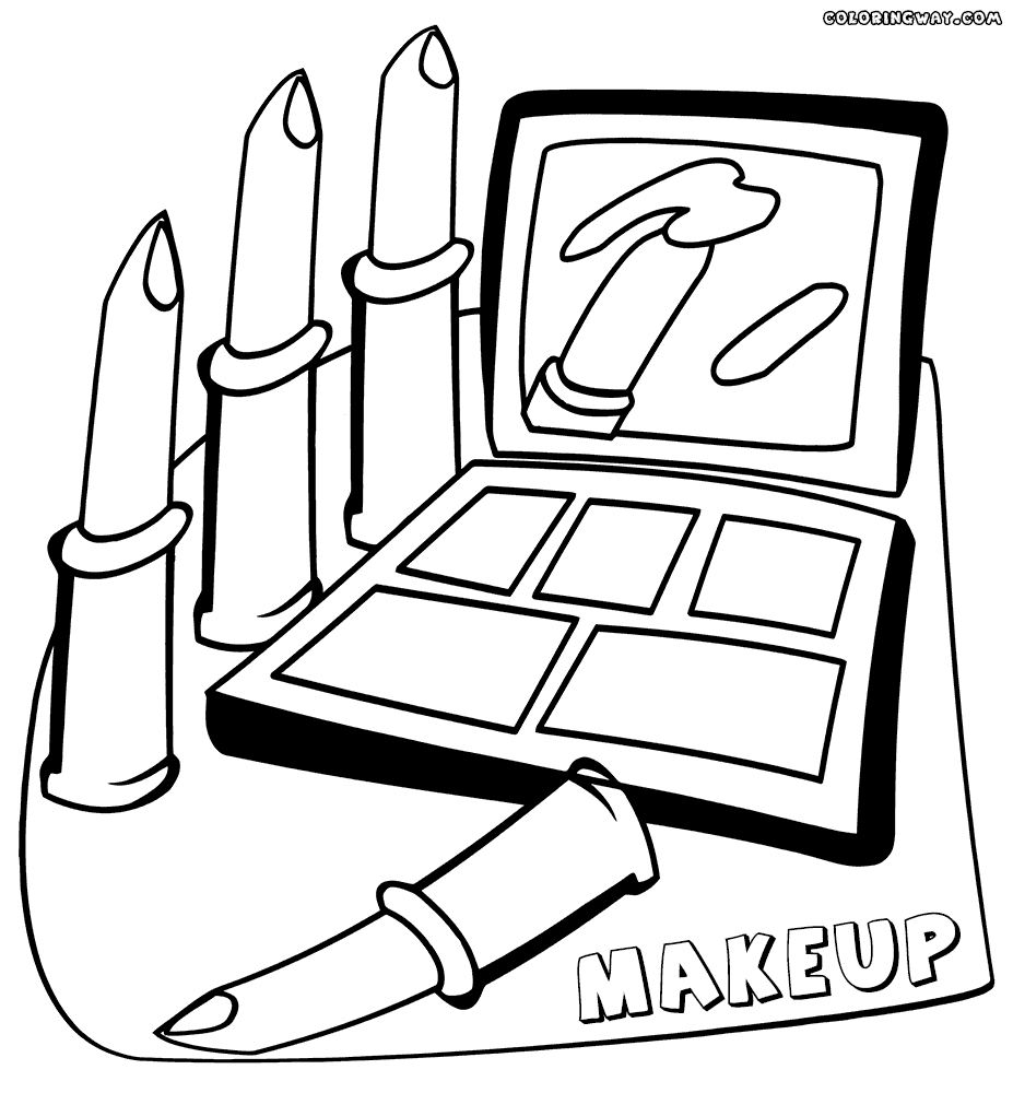 Makeup coloring #5, Download drawings