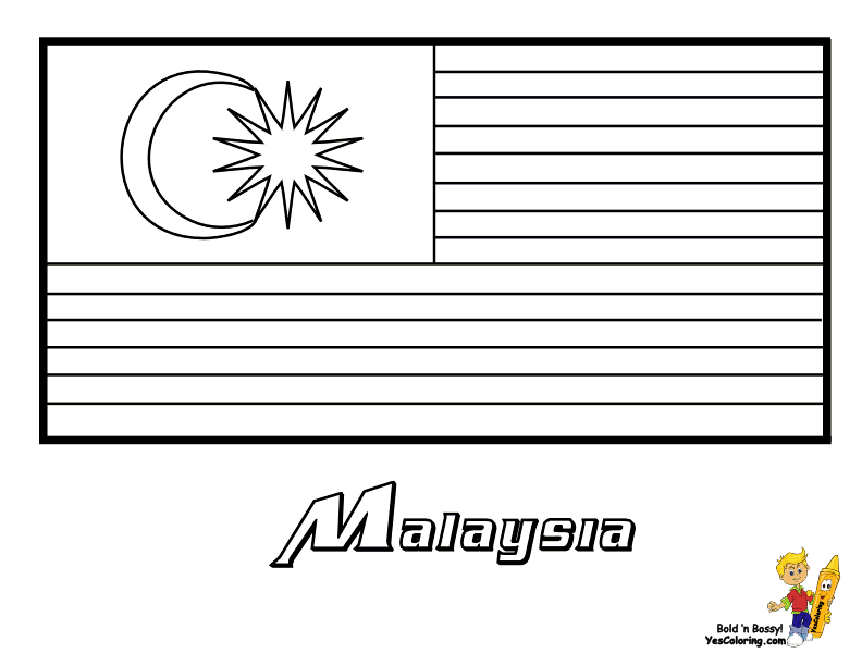 Malaysia coloring #15, Download drawings