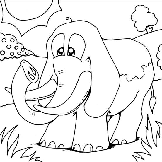 Mammoth coloring #13, Download drawings