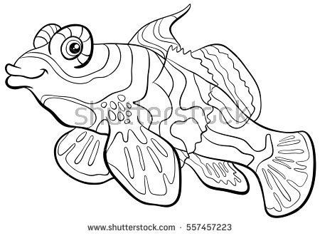 Mandarinfish coloring #20, Download drawings