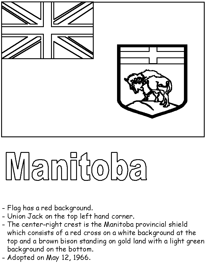 Manitoba coloring #20, Download drawings