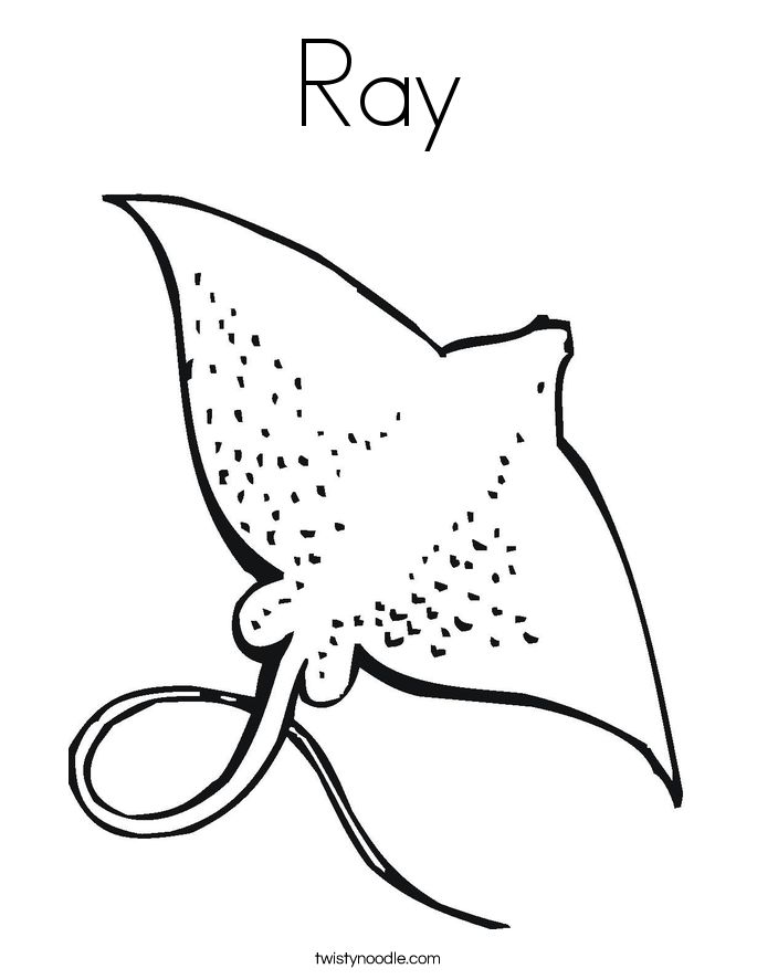 Manta Ray coloring #4, Download drawings