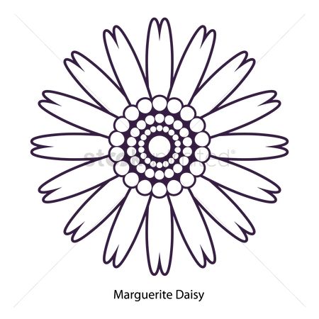 Marguerite Daisy coloring #7, Download drawings