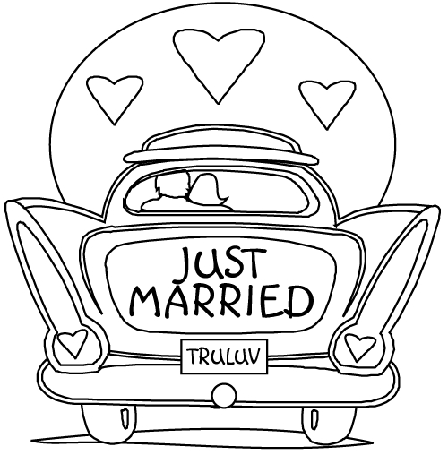 Mariage coloring #1, Download drawings