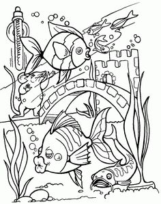 Tropical Fish coloring #19, Download drawings