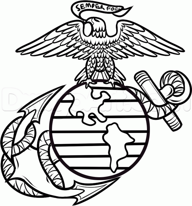 Marines coloring #5, Download drawings