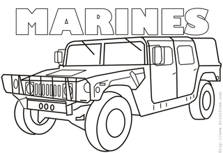 Marines coloring #3, Download drawings