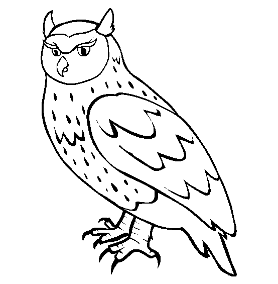 Marsh Owl coloring #16, Download drawings