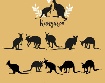 Wallaby svg #5, Download drawings