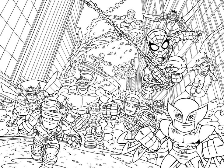 Marvel Comics coloring #9, Download drawings