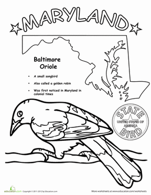 Maryland coloring #17, Download drawings