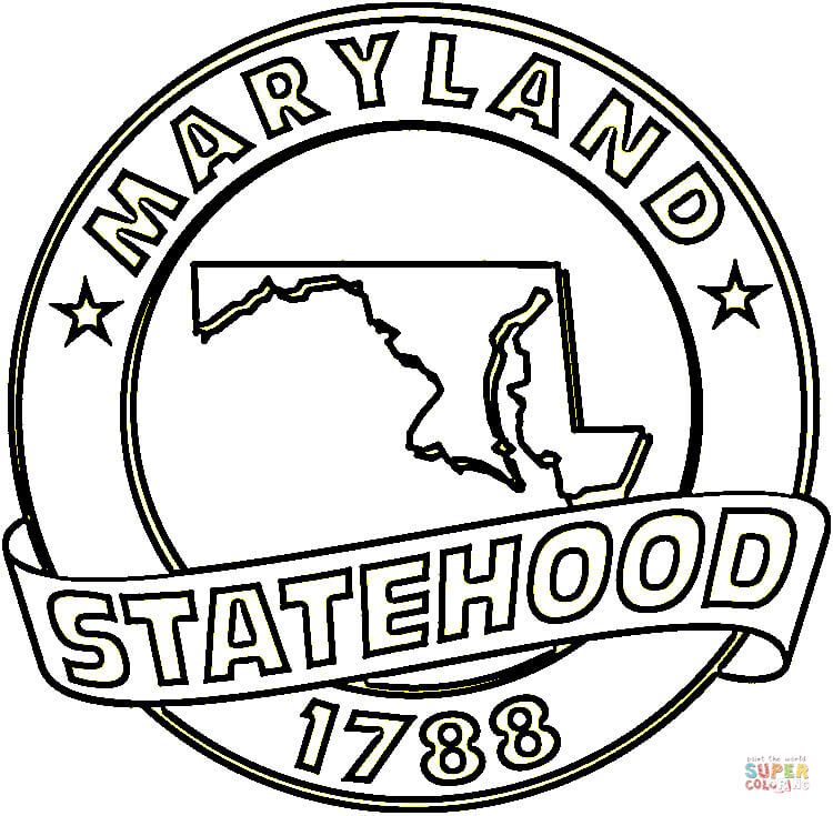 Maryland coloring #12, Download drawings