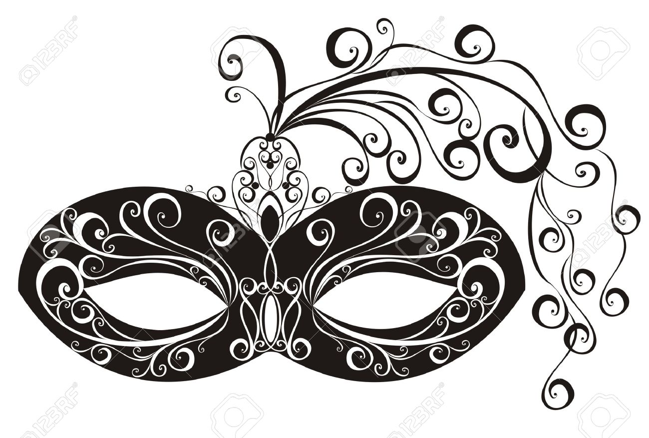 Masquerade clipart #1, Download drawings