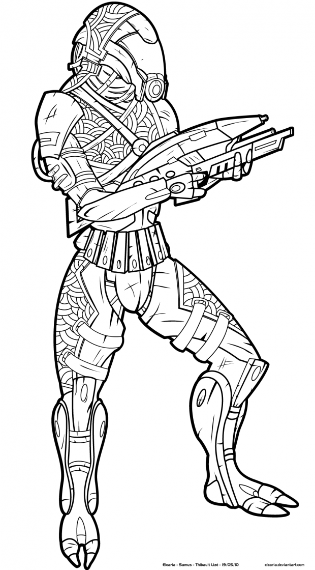 Mass Effect coloring #4, Download drawings