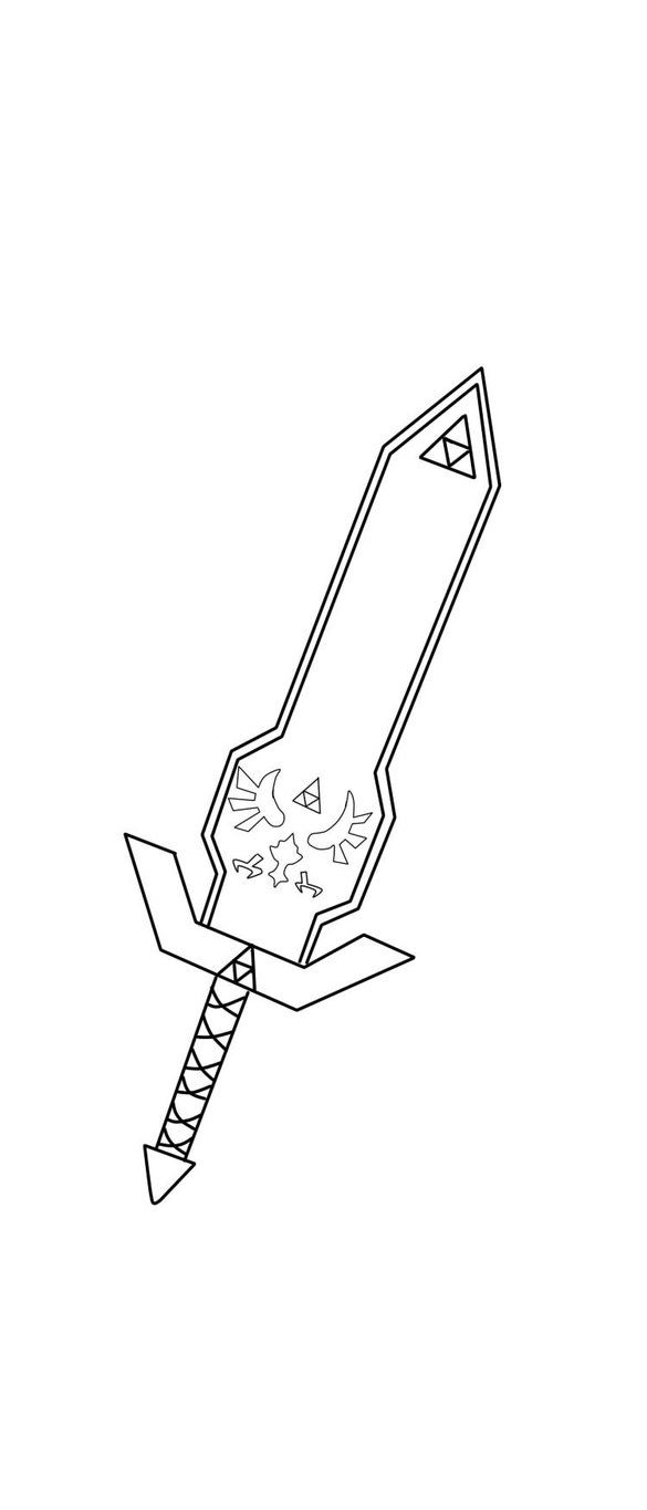 Master Sword coloring #14, Download drawings