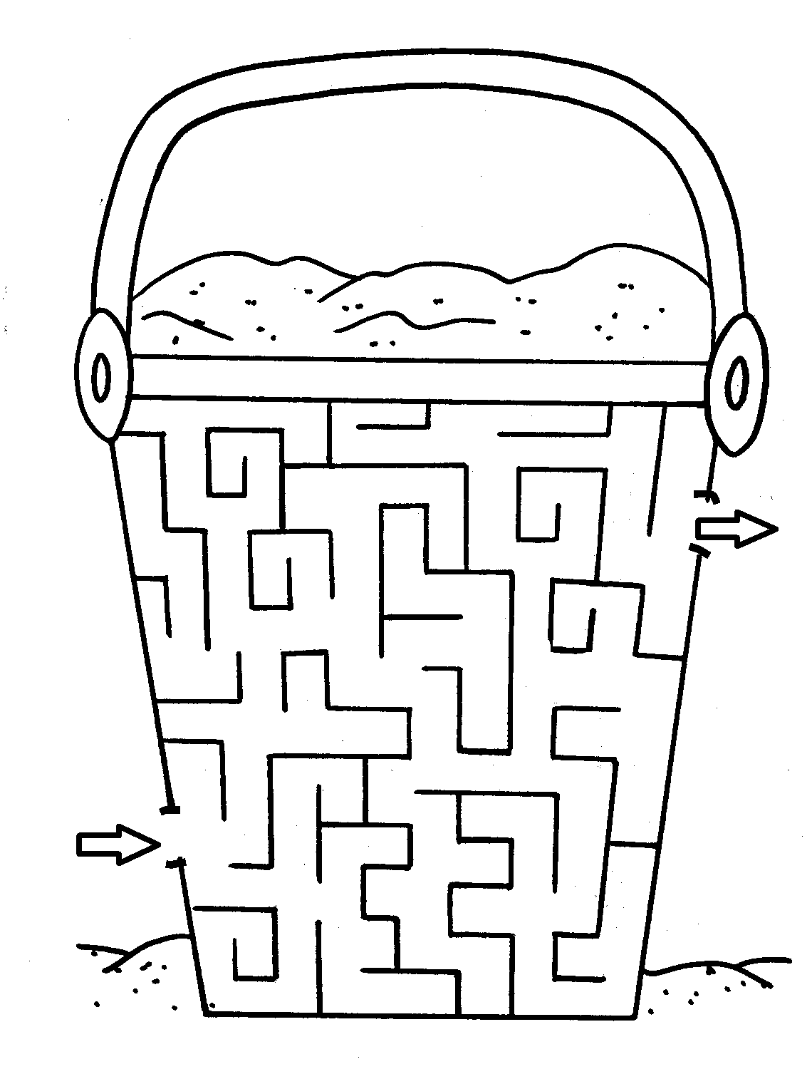 Maze coloring #19, Download drawings