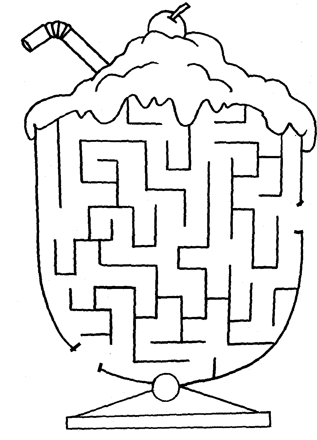 Maze coloring #18, Download drawings