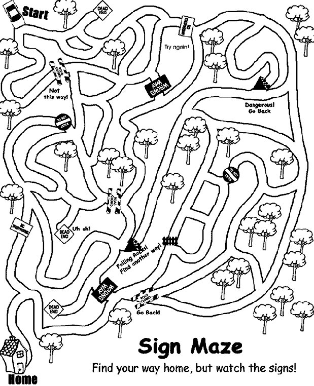 Maze coloring #15, Download drawings
