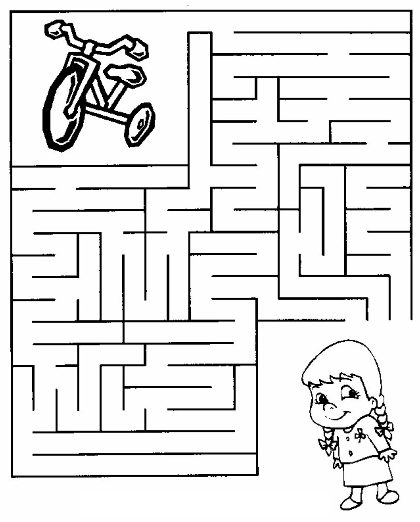 Maze coloring #12, Download drawings
