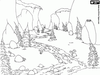 Meadow coloring #14, Download drawings