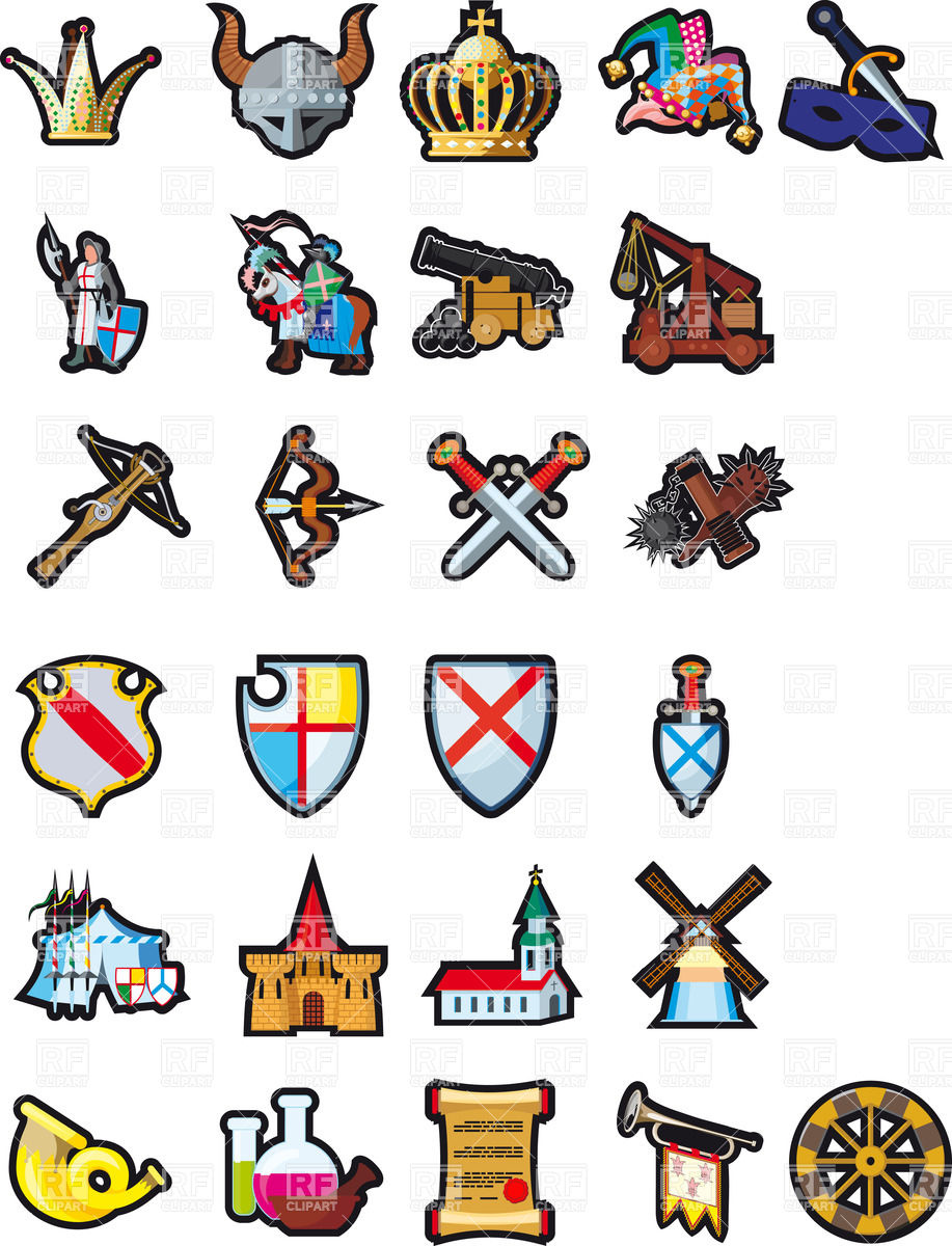 Medieval clipart #2, Download drawings