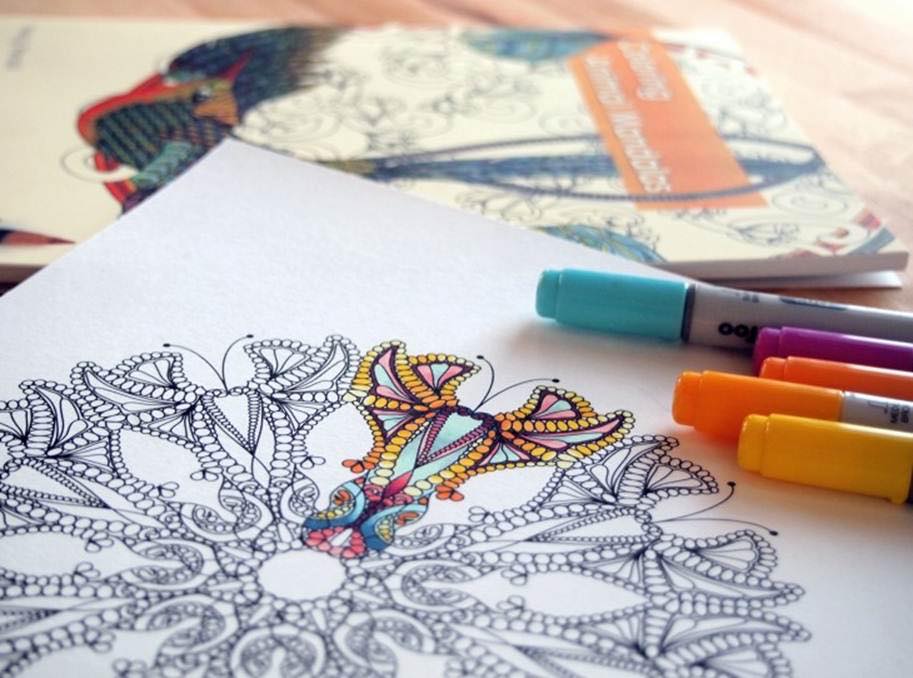 Meditation coloring #2, Download drawings