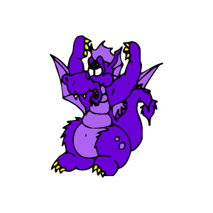 Megenta The Dragon clipart #12, Download drawings